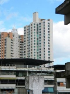 View from outside hotel room